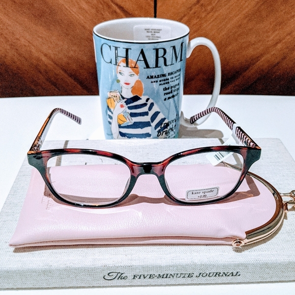 +2.0 Kate Spade Reading Glasses Readers NEW - Picture 1 of 7